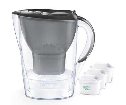 Wyposażenie kuchni BRITA Dzbanek z filtrem BRITA MarellaPlus grafit + 3 wkłady Pure Peformance